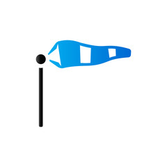 Duo Tone Icon - Windsock