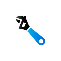Duo Tone Icon - Adustable wrench