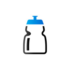 Duo Tone Icon - Cycling water bottle