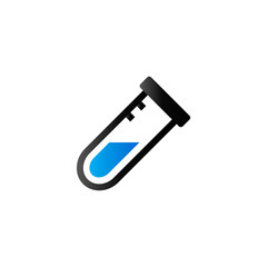 Test tube icon in duo tone color. Laboratory medical science pharmacy