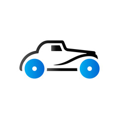 Duo Tone Icon - Vintage car