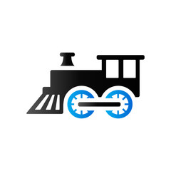 Duo Tone Icon - Locomotive toy
