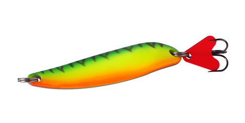 Colorful fishing bait isolated on white background