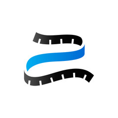 Duo Tone Icon - Measuring tape