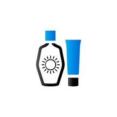 Duo Tone Icon - Tanning lotions