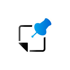 Duo Tone Icon - Sticky note