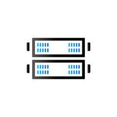 Duo Tone Icon - Server rack