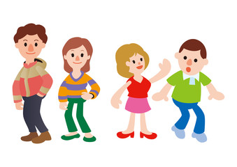 アイコン人物、若者、20代男女