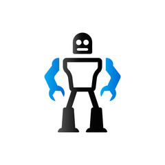 Duo Tone Icon - Toy robot