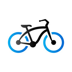 Duo Tone Icon - Low rider bicycle