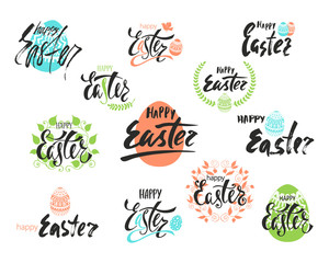Fototapeta premium Happy Easter greeting card.