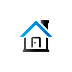 Duo Tone Icon - Winter house