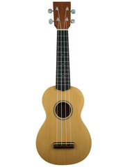 Obraz na płótnie Canvas Photo of all solid top spruce ukulele
