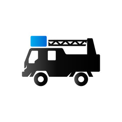 Duo Tone Icon - Fireman car