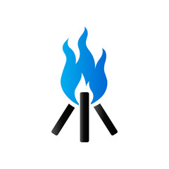 Duo Tone Icon - Camp fire