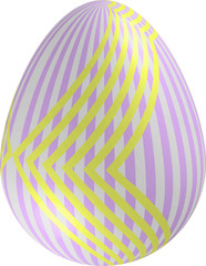 Пасхальные яйца разных цветов и узоров. 