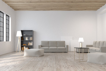 Living room with bookcase