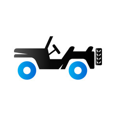 Duo Tone Icon - Military vehicle