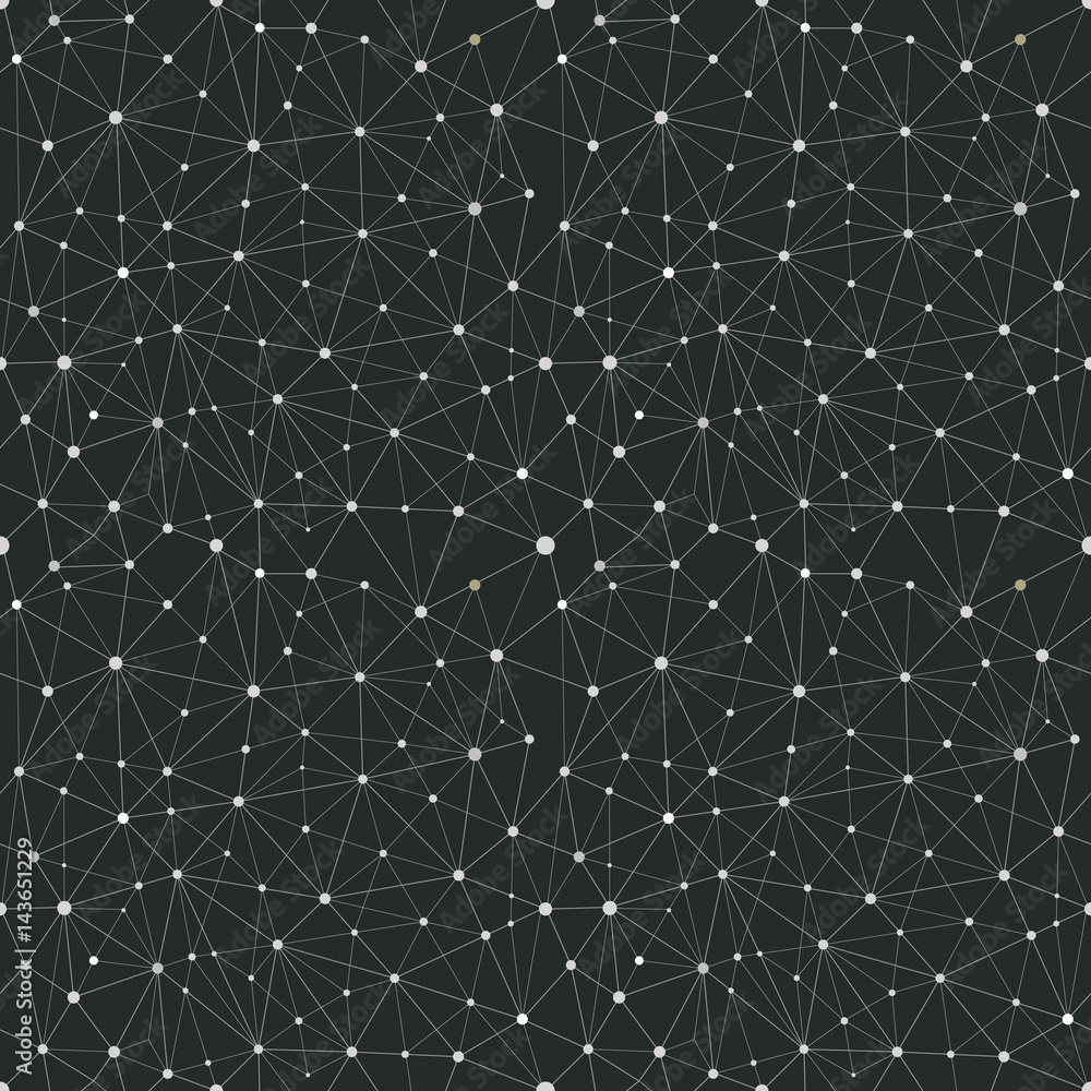 Poster Abstract vector pattern with dots. Seamless vector background