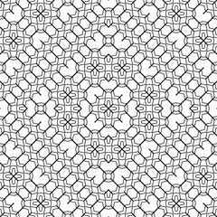 Design seamless monochrome geometric pattern