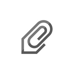 Flat icon - Attachment file