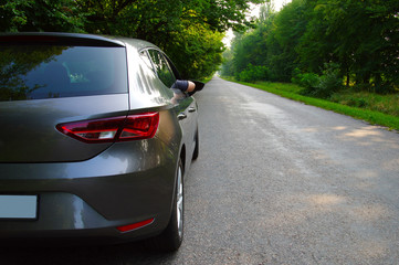  car and on the road