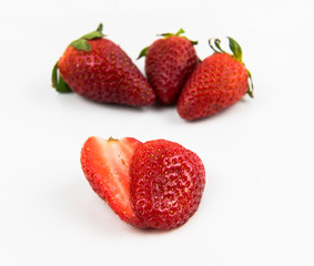 Fresh delicious red Strawberry fruits