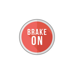 Flat icon - Race brake sign
