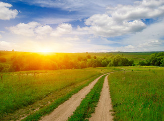 road in field