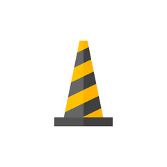 Flat icon - Traffic cone