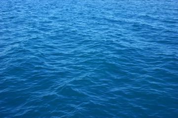 Blue sea water background