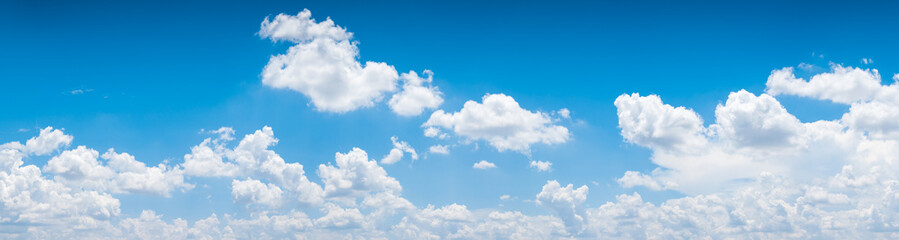 blue sky background.