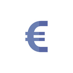 Flat icon - Euro symbol