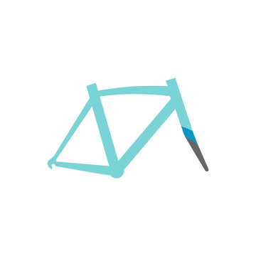 Flat icon - Bicycle frame