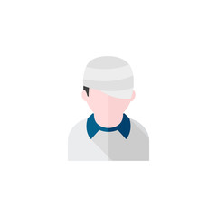 Flat icon - Injured head