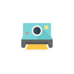 Fototapeta premium Flat icon - Instant camera