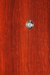 Peephole on wooden door