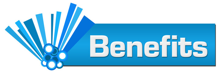 Benefits Blue Graphical Horizontal 