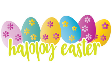 Happy Easter greeting card