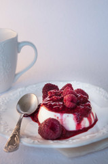 Raspberry Panna Cotta