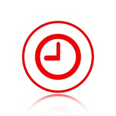 clock icon stock vector illustration flat design