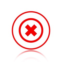 delete icon stock vector illustration flat design