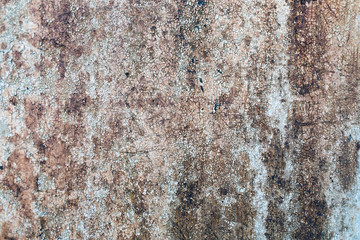 Peeling paint background with cracks and rust spots. Rusty metal texture with cracked paint.
