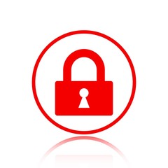 lock icon stock vector illustration flat design