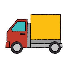 delivery truck isolated icon