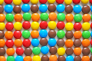 Delicious colorful candies background