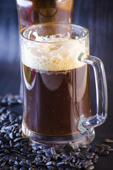 Beer and sunflower seeds