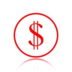 money icon stock vector illustration flat design