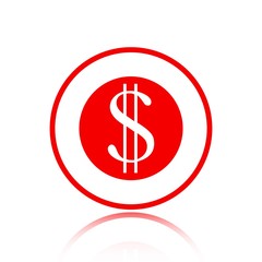 money icon stock vector illustration flat design