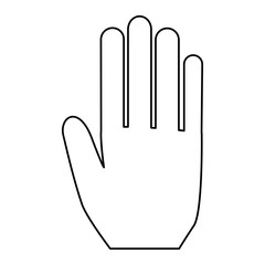hand human isolated icon